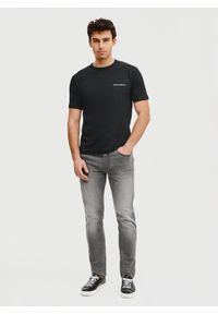 Pako Lorente - PAKO LORENTE – Czarny t-shirt męski. Kolor: czarny, niebieski, biały. Materiał: bawełna #5