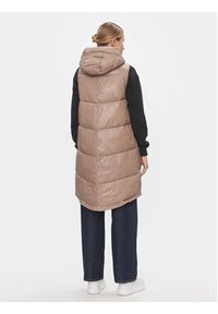 4f - 4F Bezrękawnik 4FAW23TVESF074 Beżowy Regular Fit. Kolor: beżowy. Materiał: syntetyk. Długość rękawa: bez rękawów #2