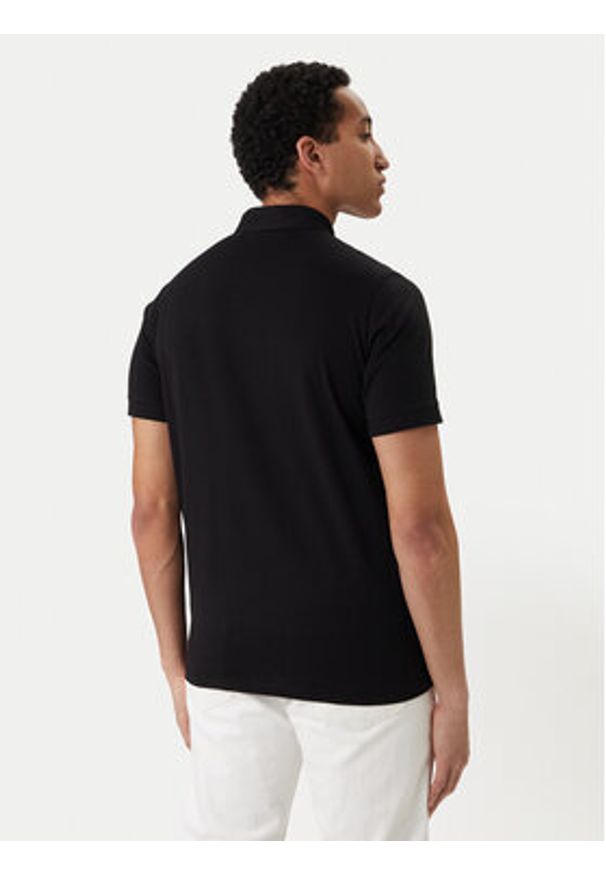Karl Lagerfeld - KARL LAGERFELD Polo 745022 562224 Czarny Regular Fit. Typ kołnierza: polo. Kolor: czarny. Materiał: bawełna