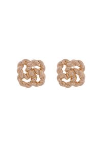 Aldo Kolczyki Doubleknot 14088262 Złoty. Materiał: metalowe. Kolor: złoty