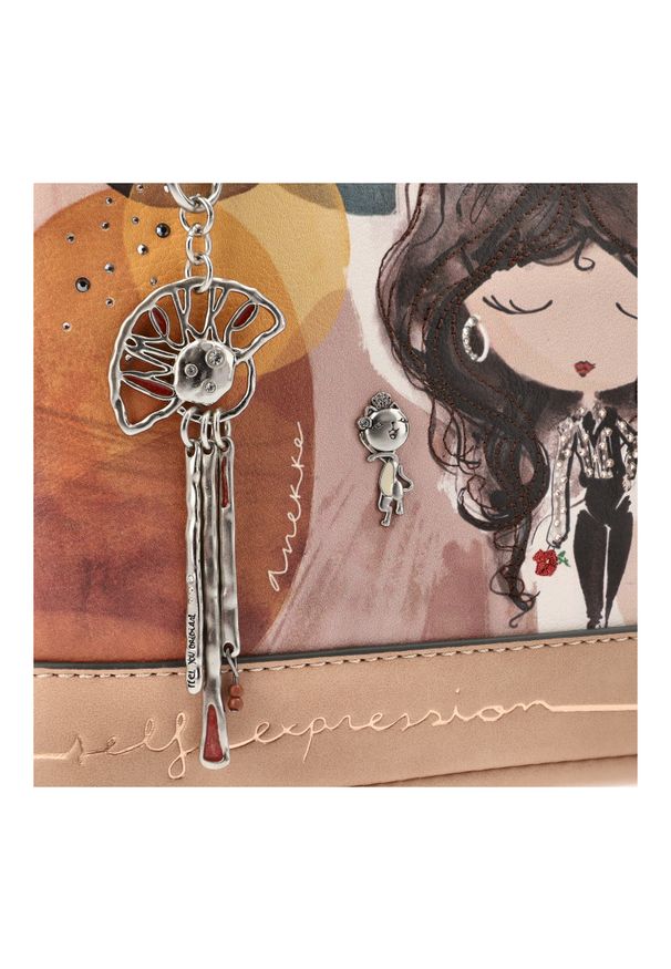 Pomarańczowa Stylowa Torebka Damska Anekke Z Serii Alma. Kolor: pomarańczowy. Styl: elegancki