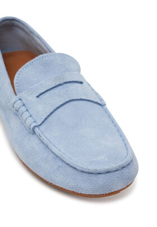 TOMMY HILFIGER - Tommy Hilfiger Mokasyny Flag Soft Suede Driver Loafer FW0FW08558 Niebieski. Kolor: niebieski. Materiał: zamsz, skóra