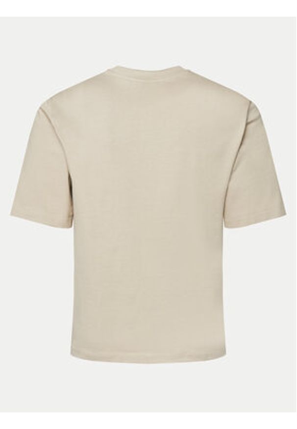 Only & Sons T-Shirt Millenium 22027787 Beżowy Oversize. Kolor: beżowy. Materiał: bawełna