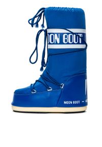 Śniegowce damskie niebieskie Moon Boot Nylon Electric Blue. Kolor: niebieski. Materiał: nylon. Sezon: lato, zima #3