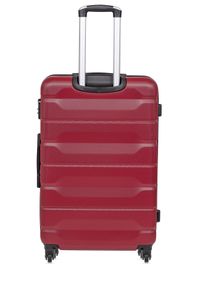 Ochnik - Komplet walizek na kółkach 19''/24''/28''. Kolor: czerwony. Materiał: guma, poliester, materiał, kauczuk #3
