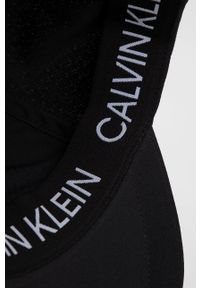 Calvin Klein Performance - Czapka. Kolor: czarny. Wzór: nadruk