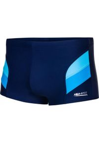 Aqua Speed - Męskie Spodenki Kąpielowe Aron. Kolor: niebieski. Styl: sportowy