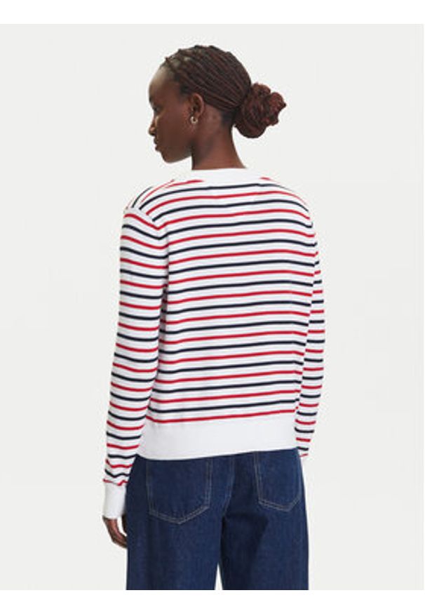 Tommy Jeans Sweter Essential DW0DW19888 Kolorowy Regular Fit. Materiał: bawełna. Wzór: kolorowy