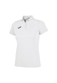 Koszulka polo do tenisa damska Joma Hobby. Typ kołnierza: polo. Kolor: biały. Sport: tenis
