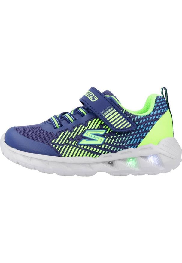 skechers - Tenisówki Skechers Model Magna-lights Kolor Niebieski. Kolor: niebieski. Materiał: syntetyk, tkanina. Model: Skechers Sport. Sport: turystyka piesza