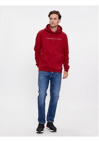 Tommy Jeans Bluza Linear Logo DM0DM17985 Czerwony Regular Fit. Kolor: czerwony. Materiał: bawełna #5