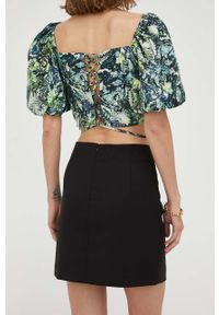 GESTUZ - Gestuz spódnica Paula kolor czarny mini ołówkowa. Kolor: czarny. Materiał: tkanina, poliester #4