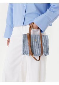 TOMMY HILFIGER - Tommy Hilfiger Torebka Th Premium Beach Le Mini Tote AW0AW17208 Niebieski. Kolor: niebieski #1