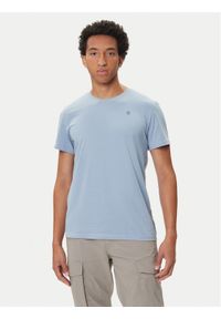 G-Star RAW - G-Star Raw T-Shirt Base-S D16411-336 Błękitny Regular Fit. Kolor: niebieski. Materiał: bawełna #1
