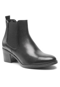 Botki Tamaris - 1-25370-29 Black 001. Kolor: czarny. Materiał: skóra #1