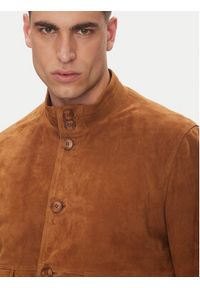 Serge Pariente Kurtka skórzana Starter Vs Brązowy Regular Fit. Kolor: brązowy. Materiał: skóra #2