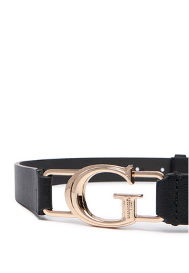 Guess Pasek Damski BW9299 P5420 Czarny. Kolor: czarny. Materiał: skóra