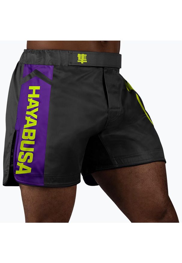HAYABUSA - Spodenki treningowe męskie Hayabusa Icon Mid-Thigh MMA. Kolor: czarny
