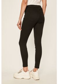 Wrangler jeansy Skinny Crop Black damskie. Kolor: czarny. Materiał: jeans #4