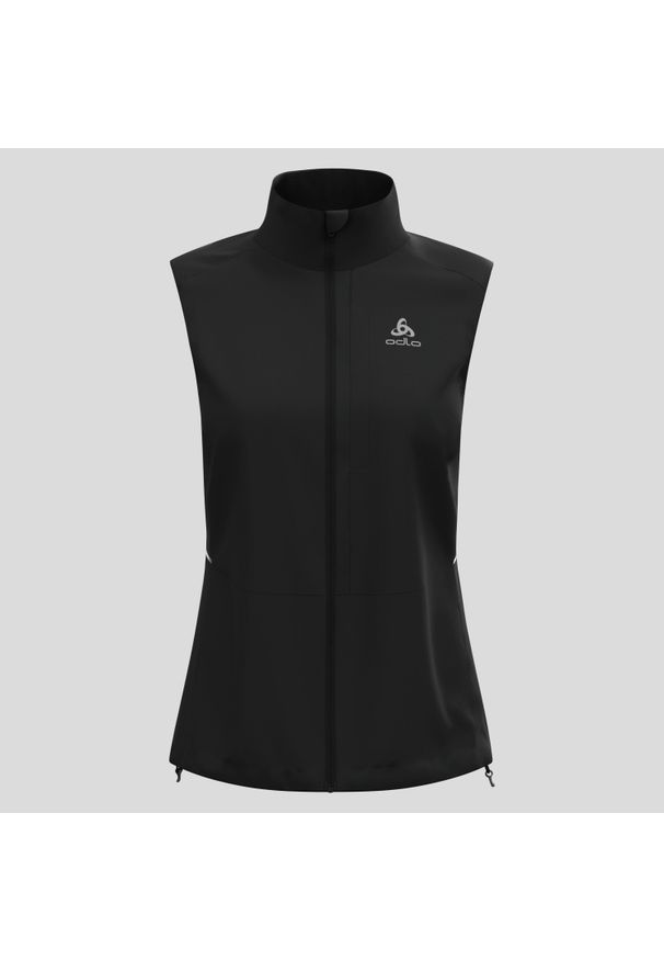 Odlo - Kamizelka damska ODLO Zeroweight Warm Vest. Kolor: czarny. Długość rękawa: bez rękawów. Sport: bieganie