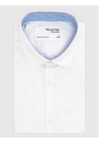 Selected Homme Koszula New Mark 16058640 Biały Slim Fit. Kolor: biały. Materiał: bawełna #6