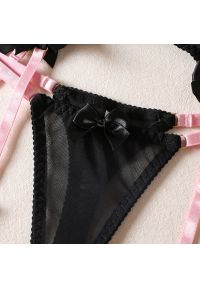 Intica - Komplet bielizny z miękkiego materiału z regulowanymi paskami Mirtha. Kolor: wielokolorowy. Materiał: materiał. Wzór: paski #9