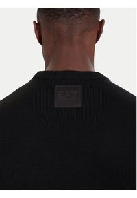 EA7 Emporio Armani Sweter 7M000925 AF17667 UC001 Czarny Regular Fit. Kolor: czarny. Materiał: wełna #5