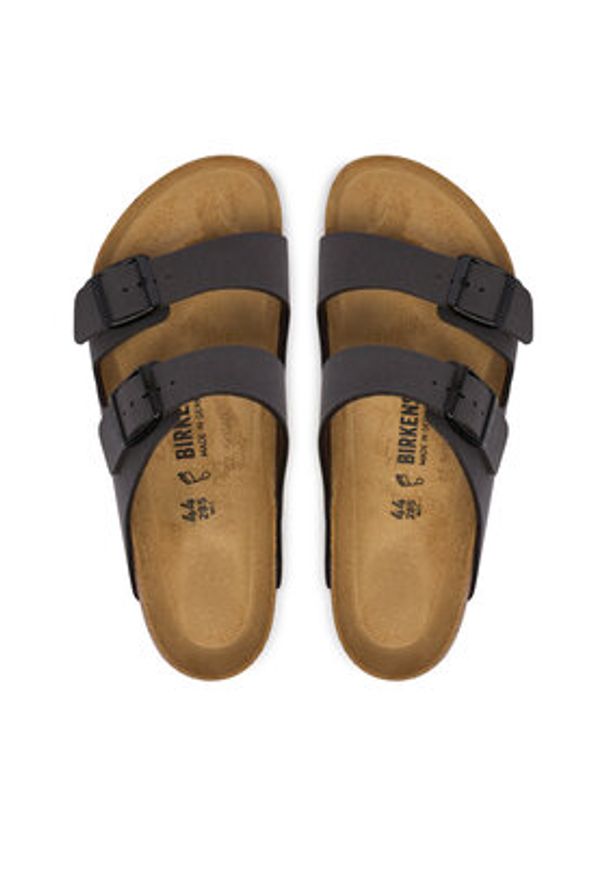 Birkenstock Klapki Arizona 1032045 Szary. Kolor: szary. Materiał: skóra