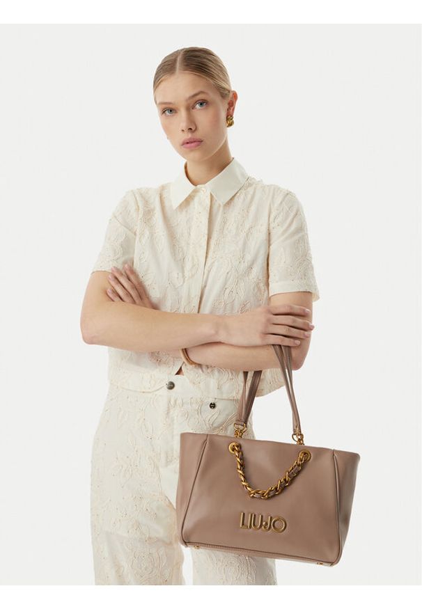 Liu Jo Torebka AA6117 E0958 Beżowy. Kolor: beżowy. Materiał: skórzane
