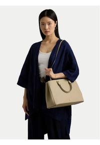 Lauren Ralph Lauren - LAUREN RALPH LAUREN Torebka Hanna 431898556023 Beżowy. Kolor: beżowy. Materiał: skórzane #1