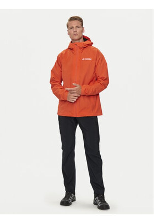 Adidas - adidas Kurtka outdoor Terrex Multi 2L RAIN.RDY IP1433 Pomarańczowy Regular Fit. Kolor: pomarańczowy. Materiał: syntetyk. Sport: outdoor