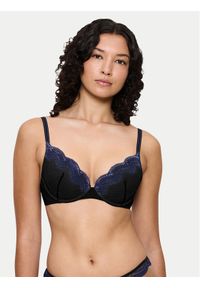 Triumph Biustonosz z fiszbiną Comfort Glam 10224965 Czarny. Kolor: czarny. Materiał: syntetyk