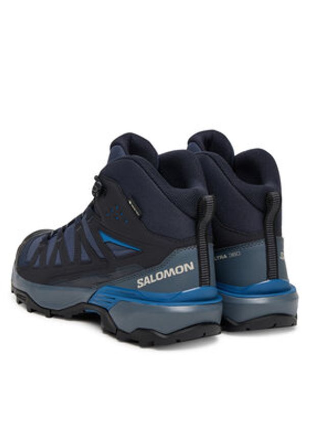 salomon - Salomon Trekkingi X Ultra 360 Mid Gore-Tex L47864800 Granatowy. Kolor: niebieski. Materiał: materiał. Technologia: Gore-Tex. Sport: turystyka piesza