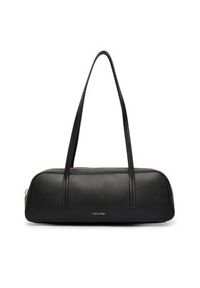 Calvin Klein Torebka Foil Logo Bauletto LV04F3636G Czarny. Kolor: czarny. Materiał: skórzane #4