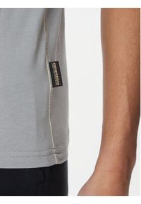 Napapijri T-Shirt S-Aylmer NP0A4HTO Szary Regular Fit. Kolor: szary. Materiał: bawełna #5