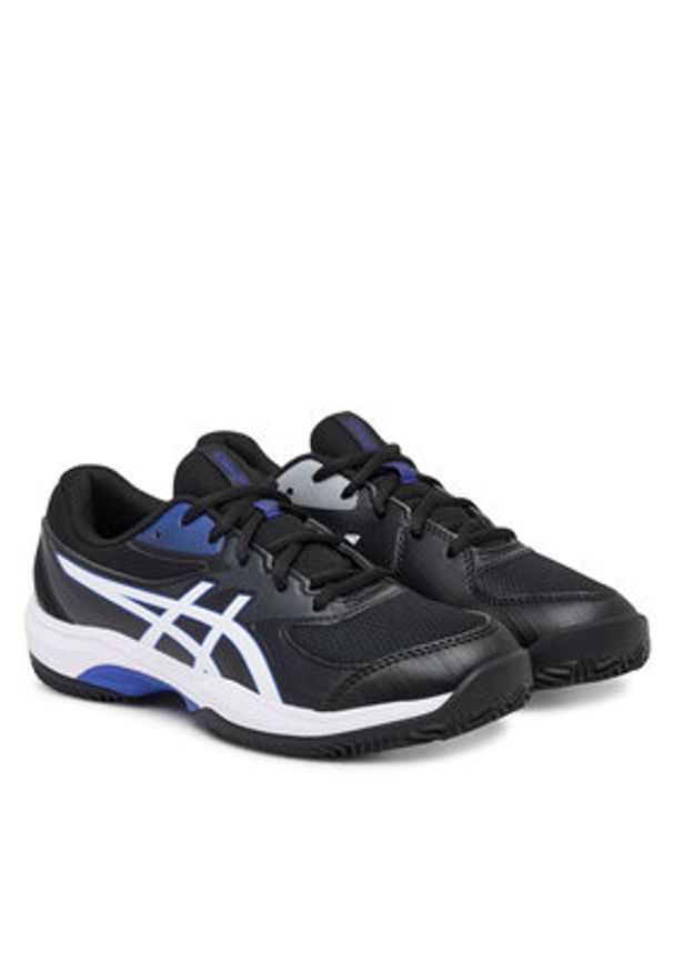 Asics Buty do tenisa Gel-Game Gs Clay/Oc 1044A082 Czarny. Kolor: czarny. Materiał: skóra. Sport: tenis