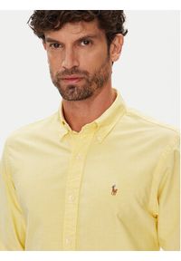 Polo Ralph Lauren Koszula 710795462004 Żółty Custom Fit. Typ kołnierza: polo. Kolor: żółty. Materiał: bawełna