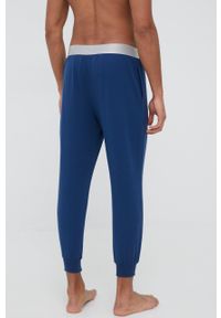 Calvin Klein Underwear spodnie piżamowe męskie kolor granatowy gładka. Kolor: niebieski. Materiał: dzianina. Wzór: gładki #3