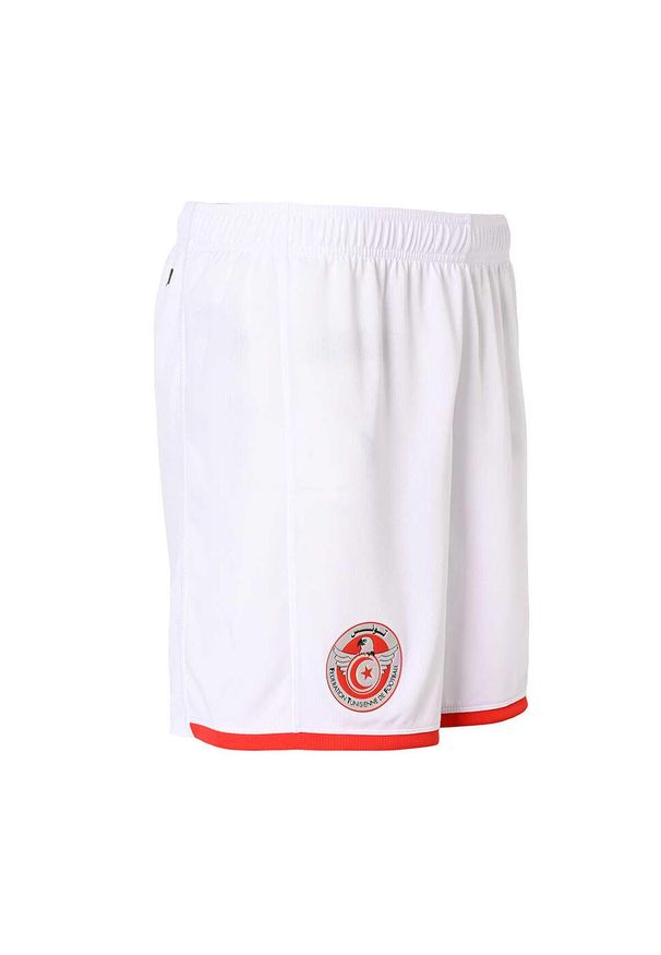 Kappa - Szorty Tunisie Kombat Ryder 2024. Kolor: czerwony, wielokolorowy, biały. Sport: piłka nożna