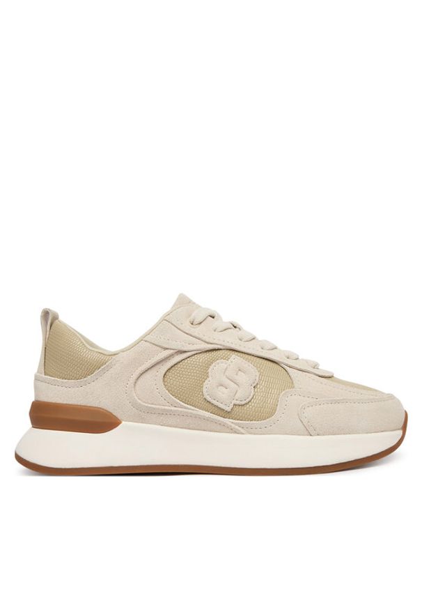 BOSS Sneakersy B Icon 50557740 Beżowy. Kolor: beżowy. Materiał: zamsz, skóra