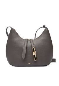 Furla Torebka Goccia S WB01500 BX3353 KH 4283S Szary. Kolor: szary. Materiał: skórzane