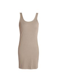 WE THE PEOPLE - Sukienka Midi Romina Beige - Elegancja z Miękkiej Bawełny. Kolor: beżowy. Materiał: bawełna. Typ sukienki: sportowe. Styl: sportowy, elegancki. Długość: midi
