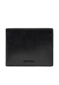 Calvin Klein Duży Portfel Męski Ck Refined Bifold 5cc W/Coin K50K512700 Czarny. Kolor: czarny. Materiał: skóra