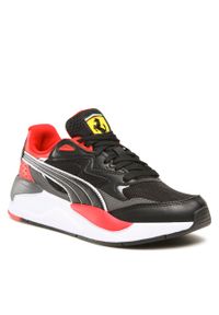 Sneakersy Puma Ferrari X-Ray Speed Jr 307162 03 Puma Black/Asphalt/R Corsa. Kolor: czarny. Materiał: skóra