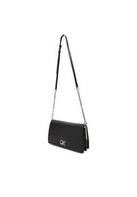 Calvin Klein Torebka Re-Lock Mini Conv LV04F3103G Czarny. Kolor: czarny. Materiał: skórzane #5