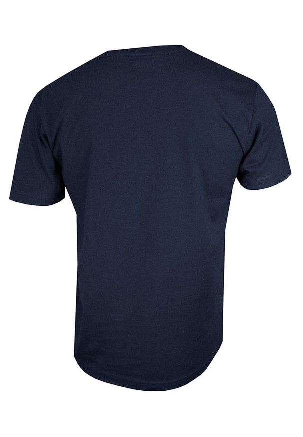 Niebieski t-shirt Stedman z krótkim rękawem, na co dzień, casualowy, krótki