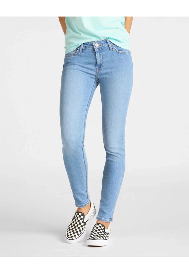 Lee - SPODNIE DAMSKIE LEE SCARLETT SKINNY LIGHT FLORIN L526MOHR 112111767. Okazja: na co dzień. Sezon: wiosna, lato. Styl: casual, klasyczny