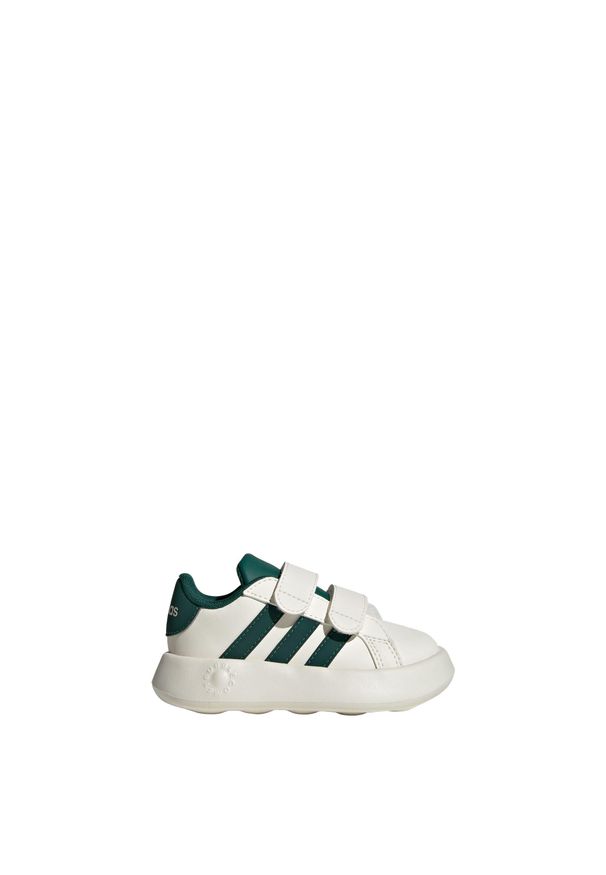 Adidas - Buty Grand Court 2.0 Kids. Kolor: czarny, zielony, biały, wielokolorowy. Materiał: materiał