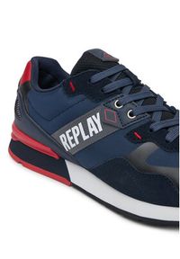 Replay - REPLAY Sneakersy GMS1D .000.C0057T Granatowy. Kolor: niebieski. Materiał: materiał