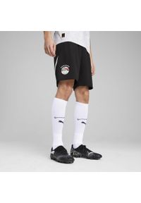 Puma - Męskie szorty Egipt 2025 PUMA Black White. Kolor: czarny, biały, wielokolorowy. Sport: piłka nożna